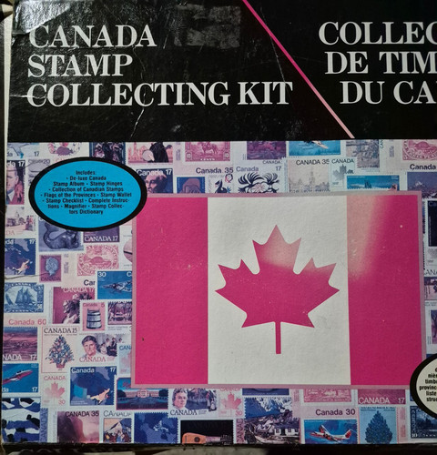 Canadian stamp collecting kit - canadian,