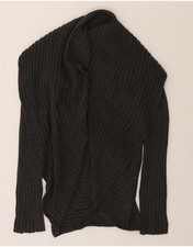 MOSSIMO Womens Oversized Open Cardigan Sweater UK 10 Small Navy Blue DL05