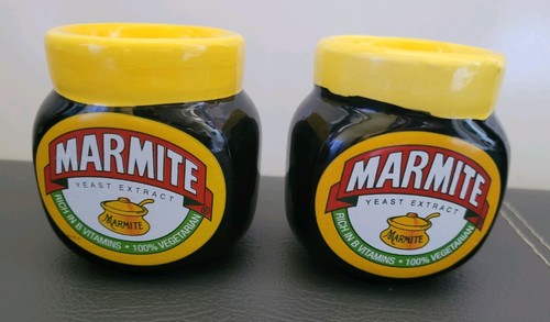 Pair marmite ceramic - marmite, tealight