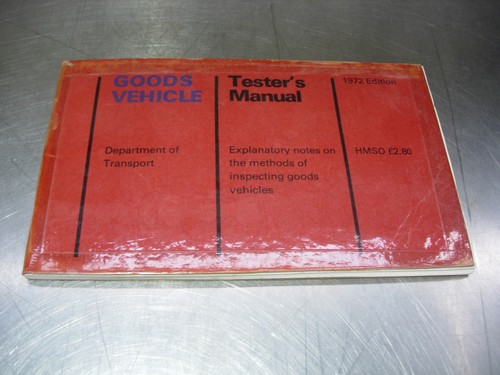 1972 goods vehicle tester - goods,