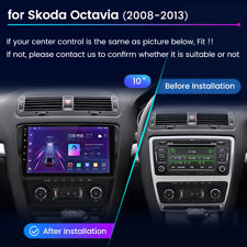 6+128GB Android 13 Carplay Car Stereo 4G DAB BT GPS Sat Nav For Skoda Octavia II