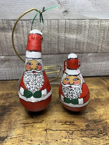 Handmade santa gourd christmas - gourd,