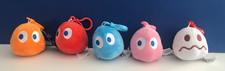 Pac Man  pinky inky white Ghosts key clips Plush bandai Figure soft toy pacman