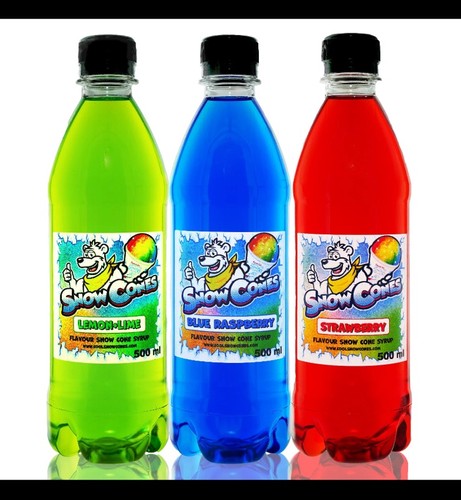 Slush puppy syrup snow cones - snow,