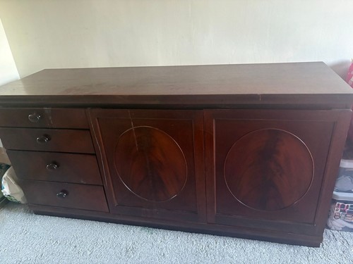 Brown wooden sideboard - wooden,