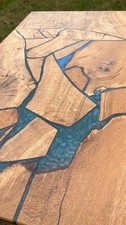 Oak Epoxy Resin Coffee Table