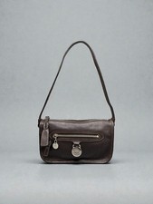 Mulberry Somerset Pochette in Chocolate Brown Leather
