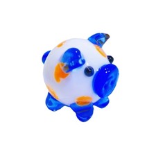 Delicate Colorful Glass Pig