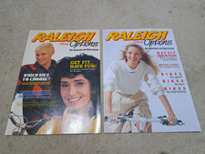 2 LATE 80'S RALEIGH OPTIONS  LADIES CYCLE BIKE CATALOGUES