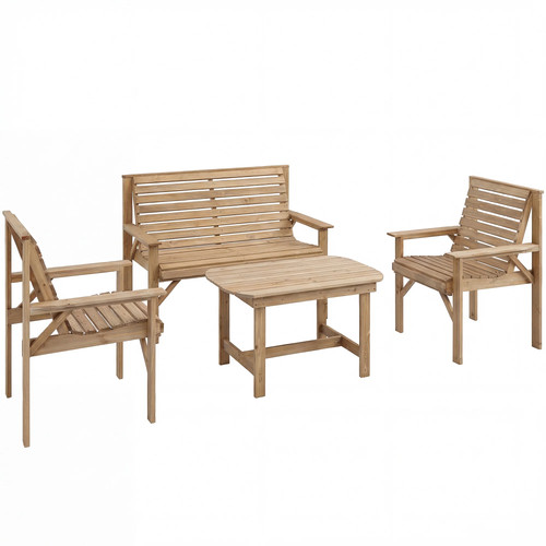 Piece wooden garden - 4-piece,