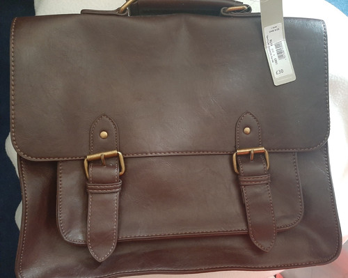 Red herring brown faux - faux, leather