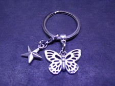 Butterfly Keyring & Star -
