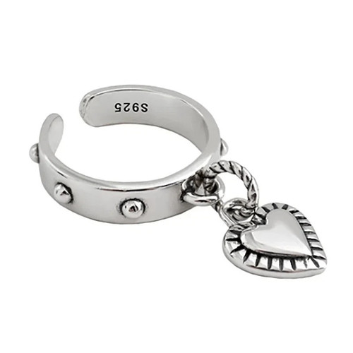 925 silver ring heart - ring,,