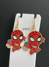 Spiderman Earrings, Spider Man Jewellery Spider-Man Comic Anime Gaming Con
