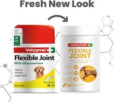 Vetzyme Joint Tablets for Dog, High or Standard Strength Flexible Joint Capsules