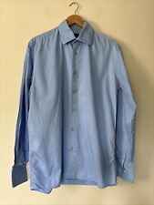 Mens Cecil Gee Blue Cotton Shirt Size M P2P 22’
