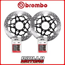 KIT PADS + DISCS BREMBO KAWASAKI ZZR 1400 2008 FRONT [SR - Floating] 