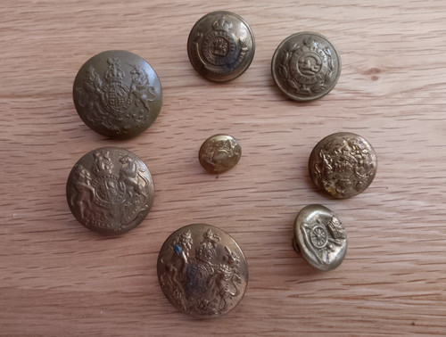 Seven assorted military - seven,