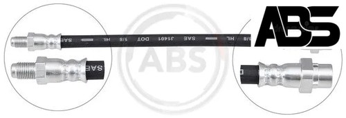 Outer rear brake hose - outer/,