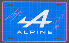 Decorative F1 Formula 1 Alpine Wall Plaque Pierre Gasly Franco Colapinto Sign