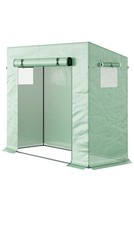 Walk-in Garden Greenhouse with Roll Up Door Tomato House Outdoor 