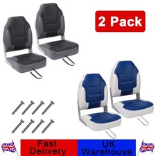 2X Folding Boat Seats High