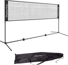 Black 4m Badminton Net Post