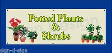 POTTED PLANTS & SHRUBS PVC Banner Outdoor/Indoor Garden Centre, Market Stall 