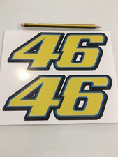 Large 2 x Valentino Rossi Sticker Number 46 sticker vinyl 190mm x 80mm