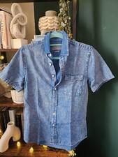 Ladies Summer Topshop Top Denim Like Blouse T Shirt VGC 10