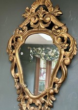 OLD FRENCH WOODEN CARVED GILT