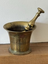 Antique Brass Mortar & Pestle