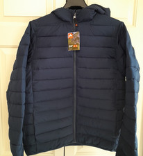 Ozark Trail Boys Puffer Jacket Size 18 Navy Blue Lightweight Hooded Coat NWT
