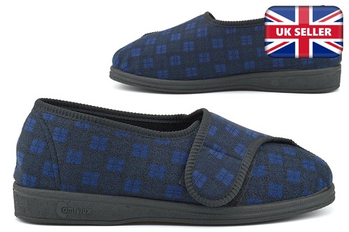Mens wide fit slippers - wide,
