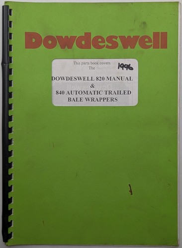 Dowdeswell 820 manual 840 - 820,