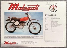 MALAGUTI MOTORIK & CAVALCONE Motorcycle Sales Leaflet c1980