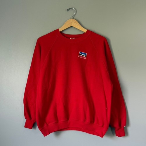 Vintage 80s levi red raglan - vintage,