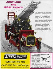 Vintage Airfix Construction Kits Advert - Original 1965 - Dennis Fire Engine