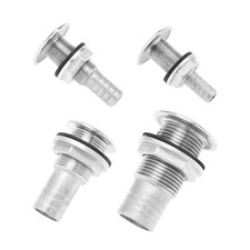 316 Stainless Steel Boat Water Drain Plug Thru Hull Fitting Fits Marine