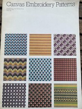 Canvas Embroidery Patterns Book No. 1198 - 28 Designs 1970's Booklet