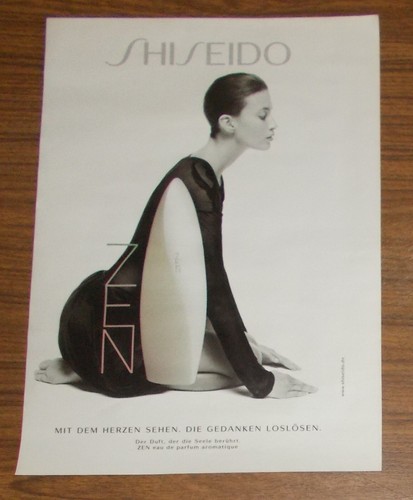 Rare advertising shiseido zen - advertising,