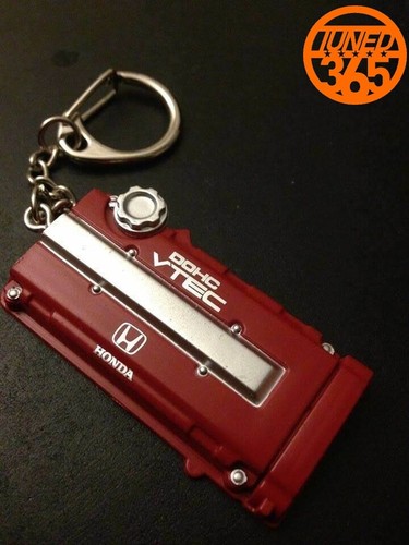 Honda b16 b18 keyring red - b16,