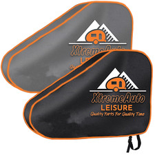Xtremeauto Universal Waterproof Caravan Tow Hitch Grey Black Cover Strap Orange