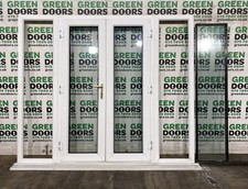 WIDE FRENCH DOORS WIH SIDE