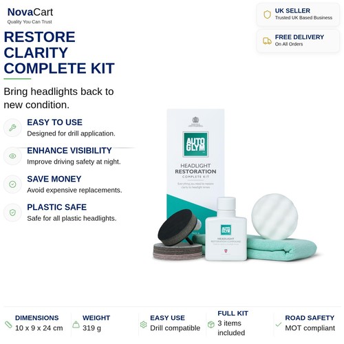 Headlight restoration kit - headlight,