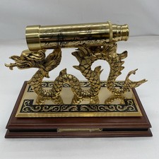 Vintage THE MARINER'S Spy Glass - Franklin Mint Brass Dragon Nautical Maritime