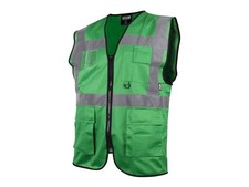 Scan Hi-Vis Utility Green Waistcoat - XL (46in) Safety Gear