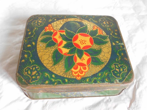 Vintage biscuit tin box - biscuit,