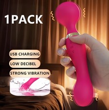 Multispeed Vibrating Powerful Handheld USB Massager Wand Full Body Therapy Motor
