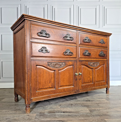 Antique oak sideboard - oak, &